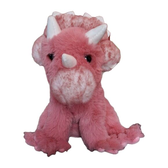 Douglas The Cuddle Toys Plush Pink Triceratops Tracie Dinosaur super soft Great! - Picture 1 of 6